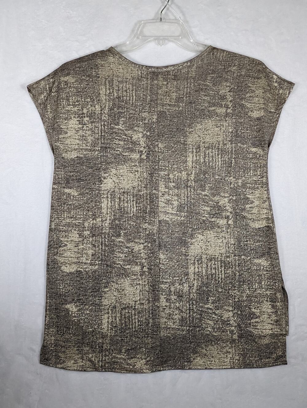 Peck & Peck metallic threads top longer back Bust37 C back 26" cap sleeves